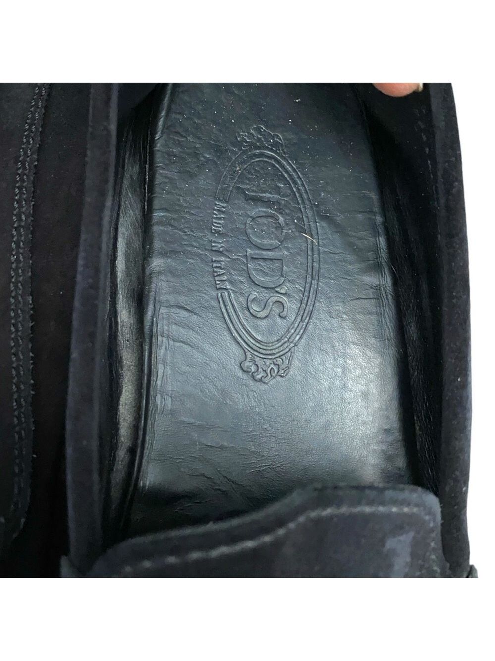 Tod’s Black Men’s Loafers UK 9 USA 10 Made in Italy - Picture 3 of 5